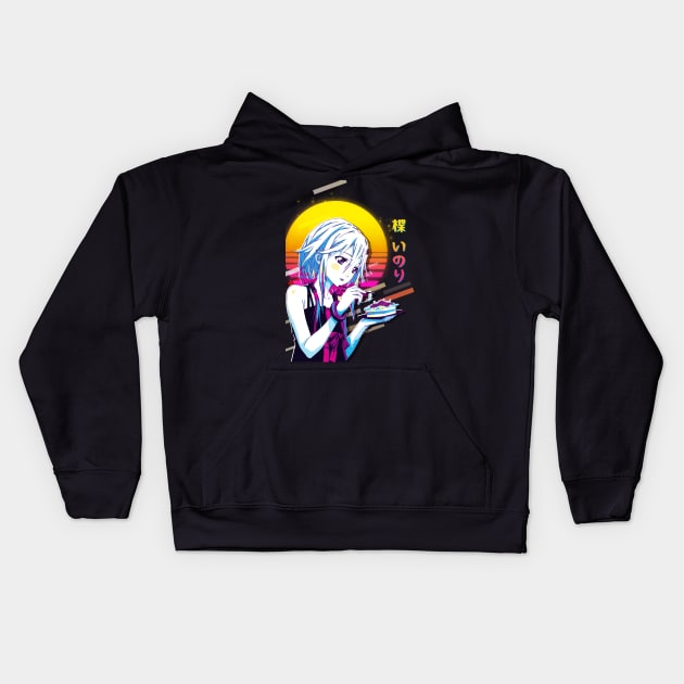 Guilty Crown - Inori Yuzuriha Kids Hoodie by 80sRetro